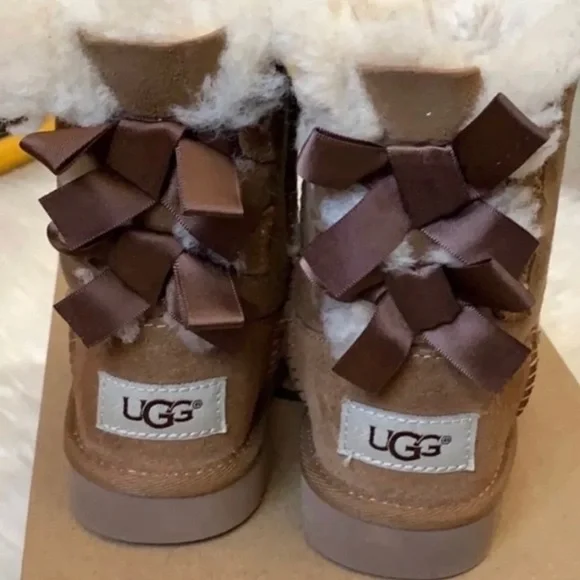 UGG toddler girl Bailey Bow boots